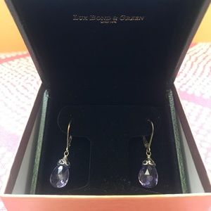 Amethyst crystal earrings